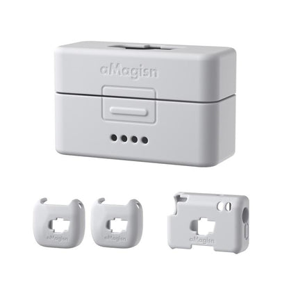 For DJI Mic Mini aMagisn MP01 Silicone Protective Case, Color: 4 In 1 Gray - free shipping - PMC Jewellery - Order now!