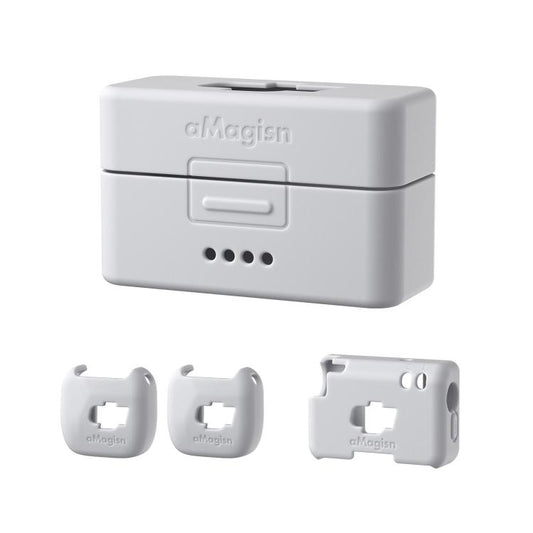 For DJI Mic Mini aMagisn MP01 Silicone Protective Case, Color: 4 In 1 Gray - free shipping - PMC Jewellery - Order now!