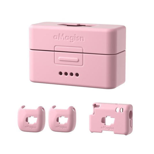 For DJI Mic Mini aMagisn MP01 Silicone Protective Case, Color: 4 In 1 Pink - free shipping - PMC Jewellery - Order now!