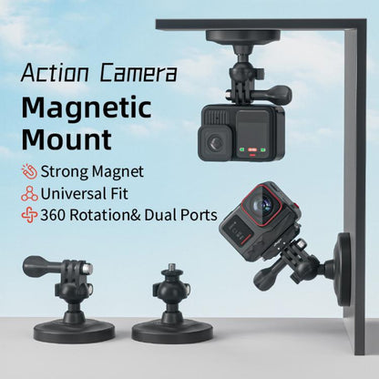 aMagisn AM19 3 In 1 Magnetic Ball Head Mount Camera Strong Magnetic Universal Ball Head Dual Interface - free shipping - PMC Jewellery - Order now!