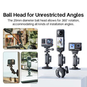 aMagisn HM10 For Insta360, DJI, GoPro Cameras Metal Arm Clamp Holder Cycling Clamp Bracket