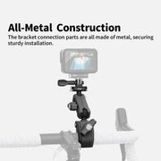 aMagisn HM07 For Insta360, DJI, GoPro Cameras Metal Arm Clamp Holder Cycling Bracket
