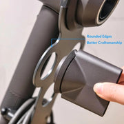 For Dyson Supersonic Hair Dryer Desktop Holder Metal Stand with Cable Organizer(Black)
