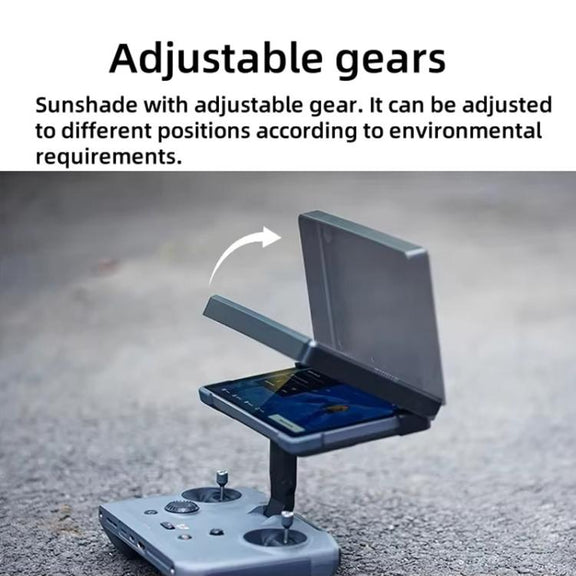 For DJI RC Pro 2 Controller CYNOVA  Sunshade Hood Adjustable Anti-Glare Shield with Multi-Angle Positioning(Black)