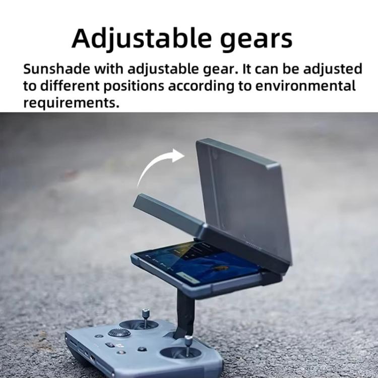 For DJI RC Pro 2 Controller CYNOVA  Sunshade Hood Adjustable Anti-Glare Shield with Multi-Angle Positioning(Black)