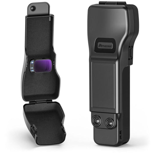 For DJI Osmo Pocket 3 Amazear Protective Case All-in-One Anti-Scratch Cover with Built-in Filter Slot(Black) - free shipping - PMC Jewellery - Order now!