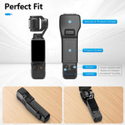 For DJI Osmo Pocket 3 Amazear Protective Case All-in-One Anti-Scratch Cover with Built-in Filter Slot(Black)