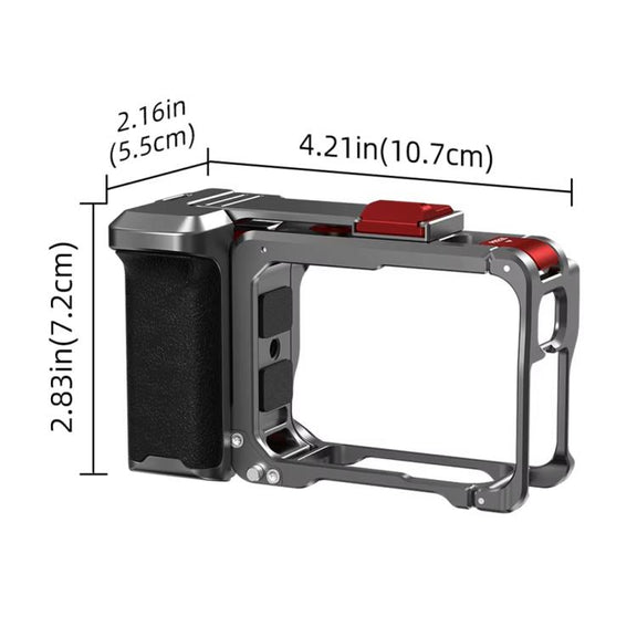 For Insta360 Ace Pro 2 / Ace Pro Flymile Xplorer Grip Kit Street Photography Handle Metal Cage Case(AC2013)