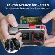 For Insta360 Ace Pro 2 / Ace Pro Flymile Xplorer Grip Kit Street Photography Handle Metal Cage Case(AC2013)