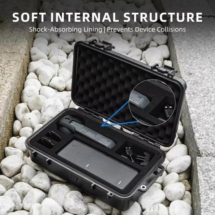 For Insta360 X5 Camera Flymile Portable Protective Hard Case Waterproof Shockproof Travel Carrying Storage Box(Black) - free shipping - PMC TechLife - Order now!