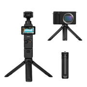Flymile Extendable Mini Tripod With 1/4-Inch Screw For Action Cameras Phone Clip Set