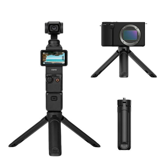 Flymile Extendable Mini Tripod With 1/4-Inch Screw For Action Cameras Phone Clip Set