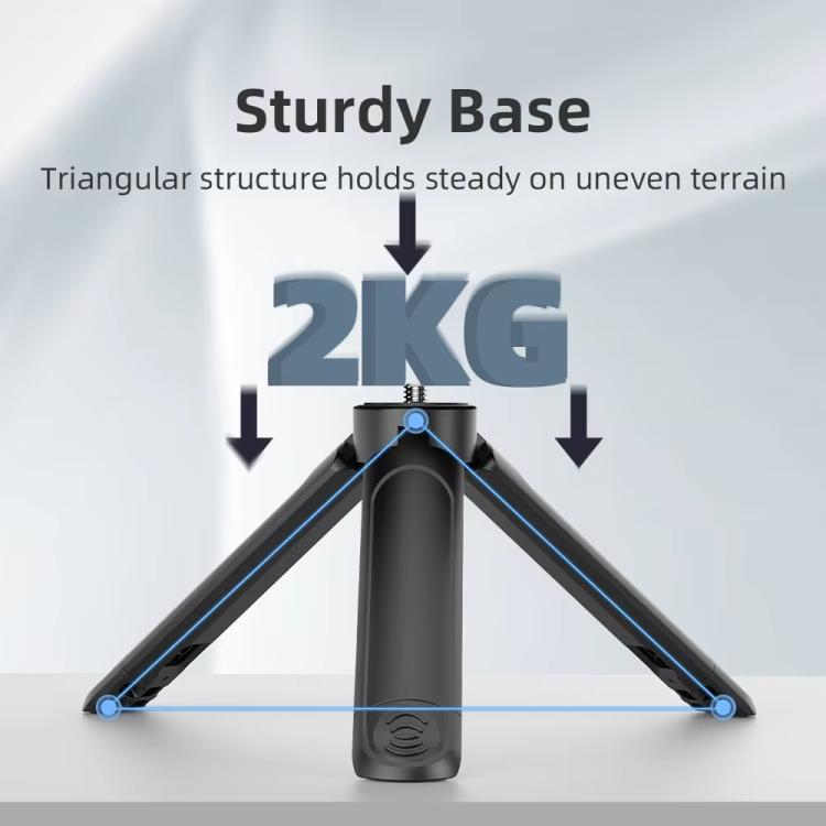 Flymile Extendable Mini Tripod With 1/4-Inch Screw For Action Cameras Phone Clip Set
