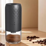 Portable Electric Coffee Grinder with 40 Adjustable Settings Rechargeable USB-C Ceramic Burr Mill(Black)