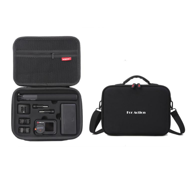 Carrying Case For DJI Action 5 Pro /Action 4 / Action 3 All-in-One Kit Durable Shoulder & Hand Carry Bag(Black) - free shipping - PMC TechLife - Order now!