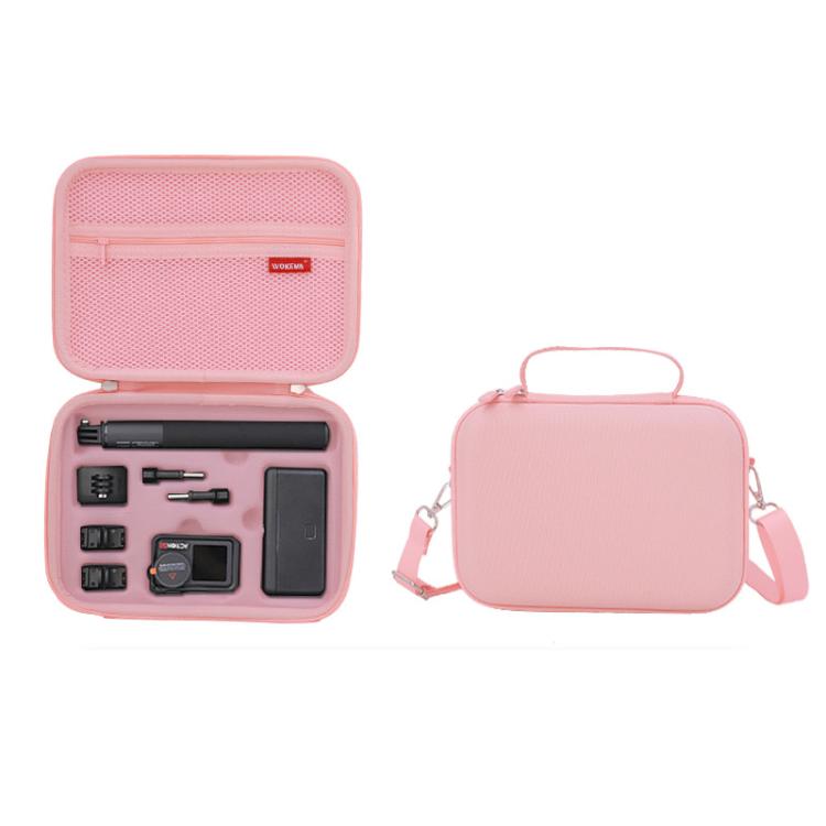 Carrying Case For DJI Action 5 Pro /Action 4 / Action 3 All-in-One Kit Durable Shoulder & Hand Carry Bag(Pink) - free shipping - PMC TechLife - Order now!
