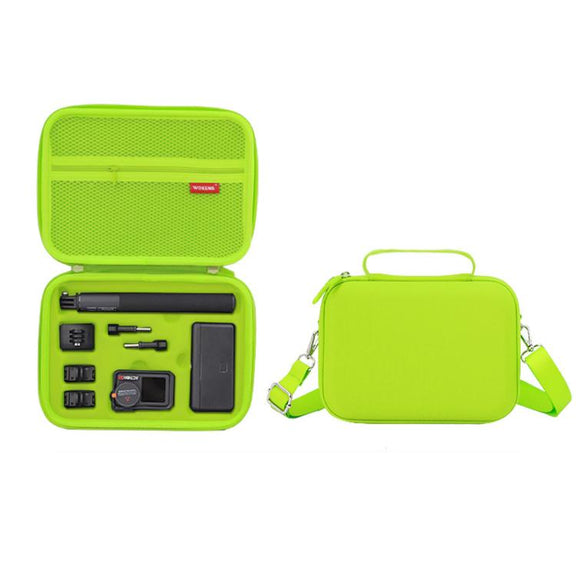 Carrying Case For DJI Action 5 Pro /Action 4 / Action 3 All-in-One Kit Durable Shoulder & Hand Carry Bag(Fluorescent Green)