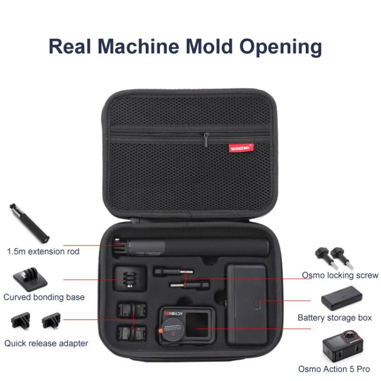 Carrying Case For DJI Action 5 Pro /Action 4 / Action 3 All-in-One Kit Durable Shoulder & Hand Carry Bag(Fluorescent Green)