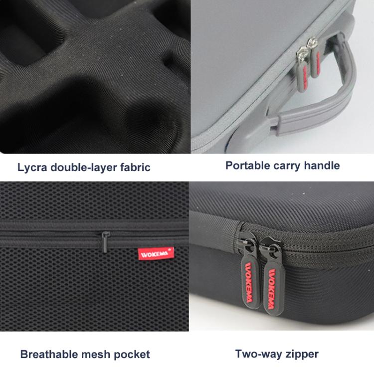 Carrying Case For DJI Action 5 Pro /Action 4 / Action 3 All-in-One Kit Durable Shoulder & Hand Carry Bag(Fluorescent Green)