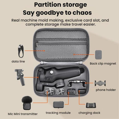 For DJI OSMO Mobile 7/7P BRDRC Mobile Panel Handheld Storage Bag(Gray) - free shipping - PMC Jewellery - Order now!