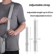 For DJI MINI 4 PRO BRDRC Remote Control Accessories Storage Handbag(Gray)
