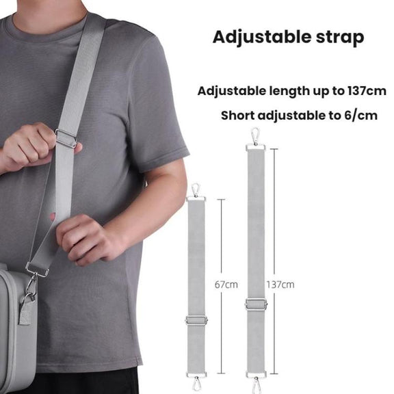 For DJI MINI 4 PRO BRDRC Remote Control Accessories Storage Handbag(Gray)