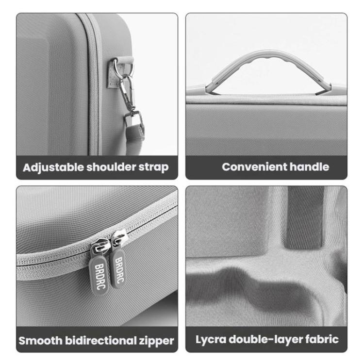 For DJI MINI 4 PRO BRDRC Remote Control Accessories Storage Handbag(Gray) - free shipping - PMC TechLife - Order now!