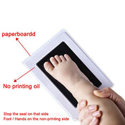 Non-Toxic Baby Handprint Footprint Imprint Souvenirs Infant Clay Toy Gifts(Red)