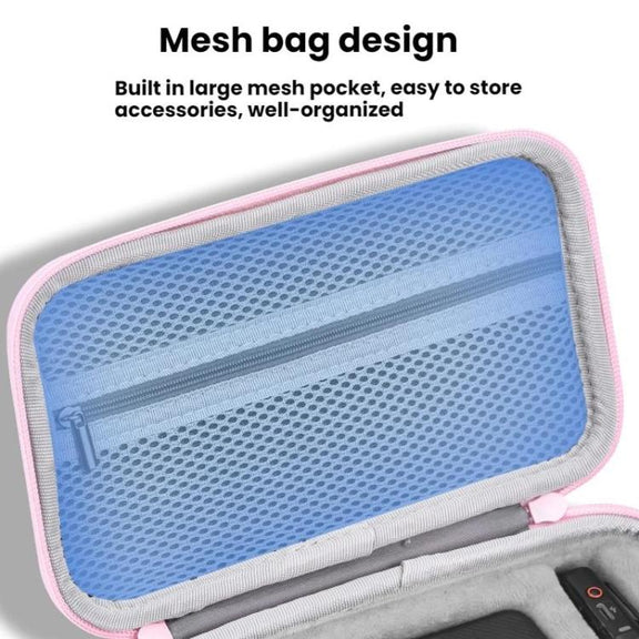For DJI OSMO POCKET 3 BRDRC Portable Handheld Storage Bag(Pink)