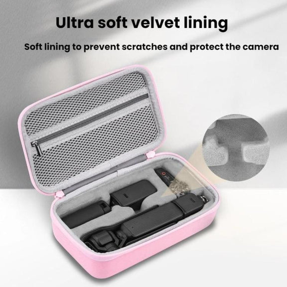 For DJI OSMO POCKET 3 BRDRC Portable Handheld Storage Bag(Pink)