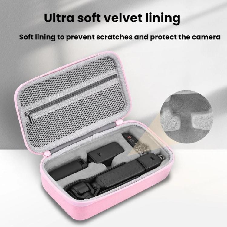 For DJI OSMO POCKET 3 BRDRC Portable Handheld Storage Bag(Pink)