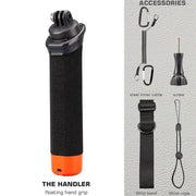 Floating Hand Grip For GoPro/DJI/Insta360 Action Camera Water-resistant Buoyant Handle With Anti-Loss Steel Cable