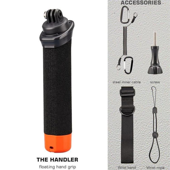 Floating Hand Grip For GoPro/DJI/Insta360 Action Camera Water-resistant Buoyant Handle With Anti-Loss Steel Cable