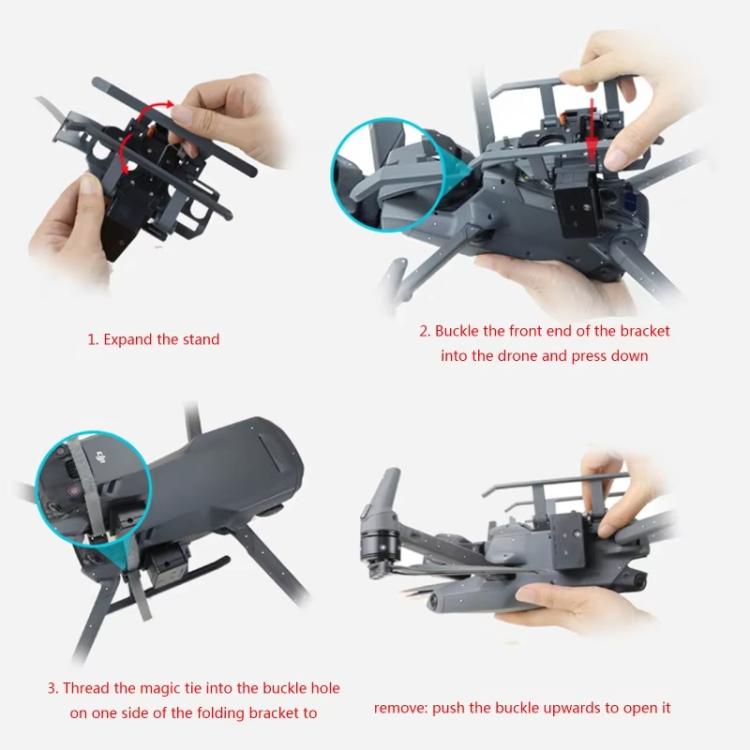 For DJI Mavic 3 Drone YX Airdrop System Rechargeable Thrower Load 500g(Gray) - free shipping - PMC Jewellery - Order now!