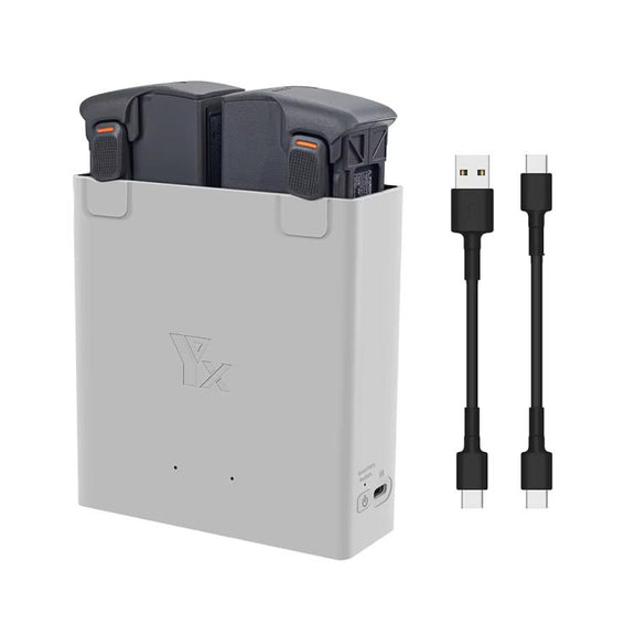 For DJI Avata 2 YX Dual-Channel Battery Charging Hub Smart Maintenance Station(Gray)