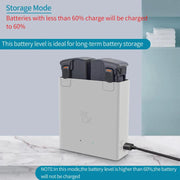 For DJI Avata 2 YX Dual-Channel Battery Charging Hub Smart Maintenance Station(Gray)