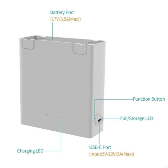 For DJI Avata 2 YX Dual-Channel Battery Charging Hub Smart Maintenance Station(Gray)