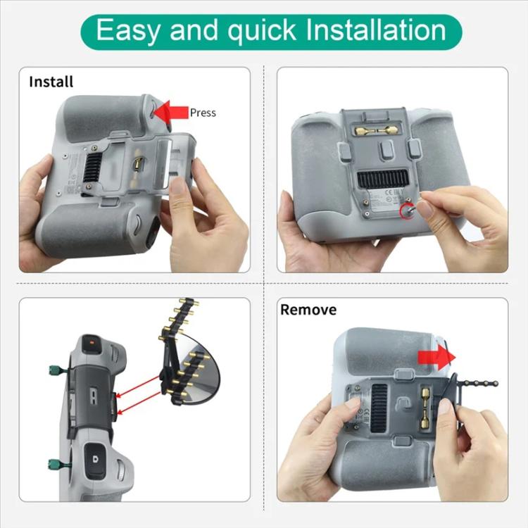 For DJI RC Controller Yagi Antenna Signal Booster Compatible With Mini 3/Mini 3 Pro/Mavic 3 Pro/Mavic 3 Classic Drones