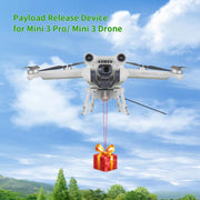 For DJI Mini 3 Pro / Mini 3 Drone YX Airdrop System Rechargeable Thrower Load 200g(Light Gray)