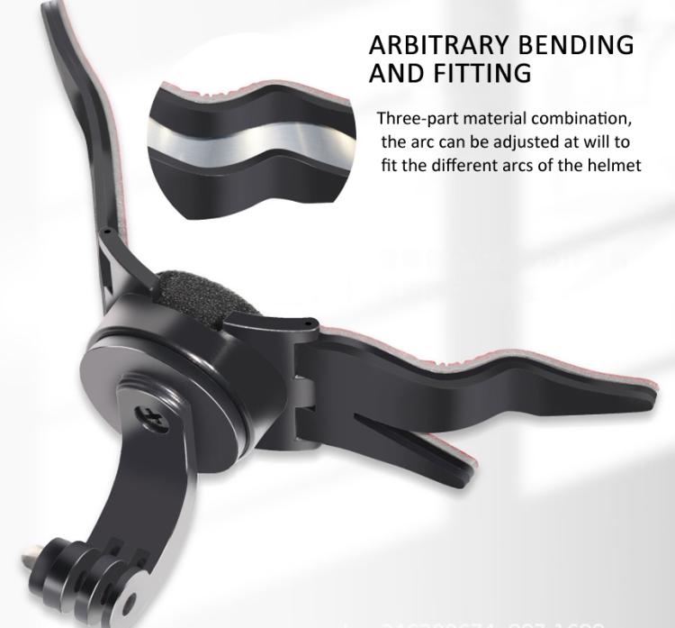 360-degree Rotatable Helmet Chin Mount for GoPro HERO/Insta360/DJI Osmo Action POV Camera Mount