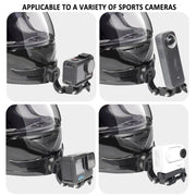 360-degree Rotatable Helmet Chin Mount for GoPro HERO/Insta360/DJI Osmo Action POV Camera Mount