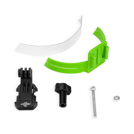 BSDDP Universal Motorcycle Helmet Mount for Action Cameras Fits Curved/Flat Surfaces(Green) - free shipping - PMC Jewellery - Order now!