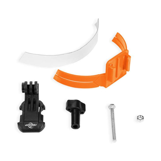 BSDDP Universal Motorcycle Helmet Mount for Action Cameras Fits Curved/Flat Surfaces(Orange) - free shipping - PMC Jewellery - Order now!