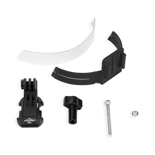 BSDDP Universal Motorcycle Helmet Mount for Action Cameras Fits Curved/Flat Surfaces(Black) - free shipping - PMC Jewellery - Order now!