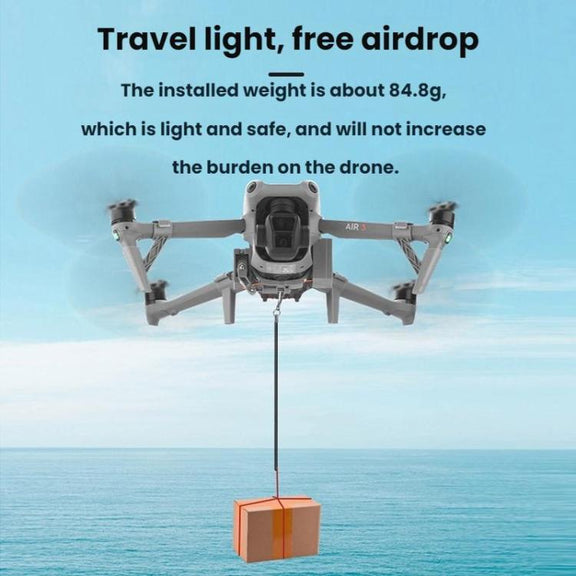 For DJI AIR 3S/AIR 3 BRDRC Drone Airdrop Accessories(Dark Gray)