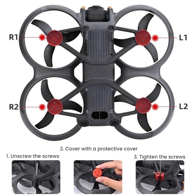 For DJI Avata 2 BRDRC Motor Dust Protection Cover Accessories, Specification: Bottom Cover + Protection Ring - free shipping - PMC Jewellery - Order now!