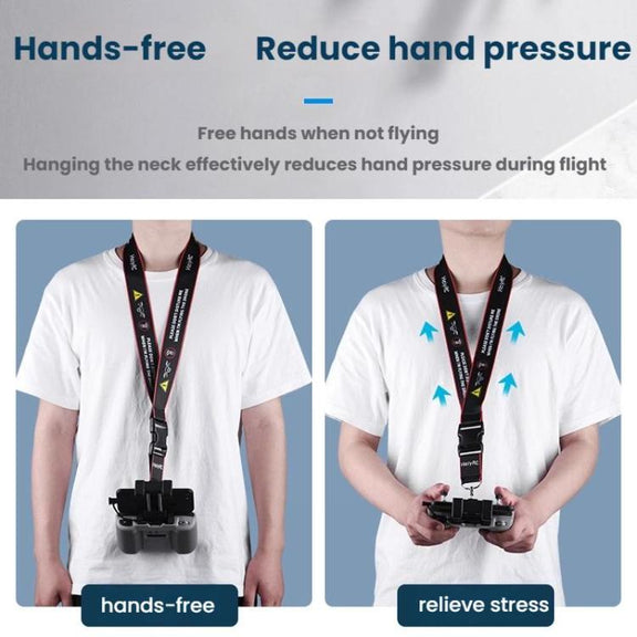 For DJI MINI 4 PRO/Mavic 3/AIR 3/NEO BRDRC Remote Control Widened Lanyard(Red Edge)
