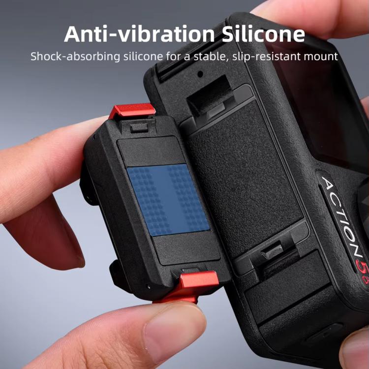 For DJI Osmo Action 5 Pro/Action 4/Action 3 Magnetic Quick Release Adapter with Cold Shoe Mount Base(Black) - free shipping - PMC TechLife - Order now!