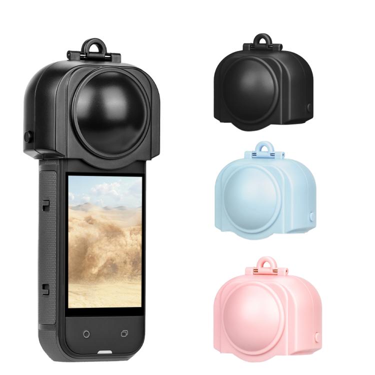 For Insta360 X5 Camera Flymile Lens Protective Cover Dustproof & Scratch-Resistant Anti-Fall Protector Cap(Black)