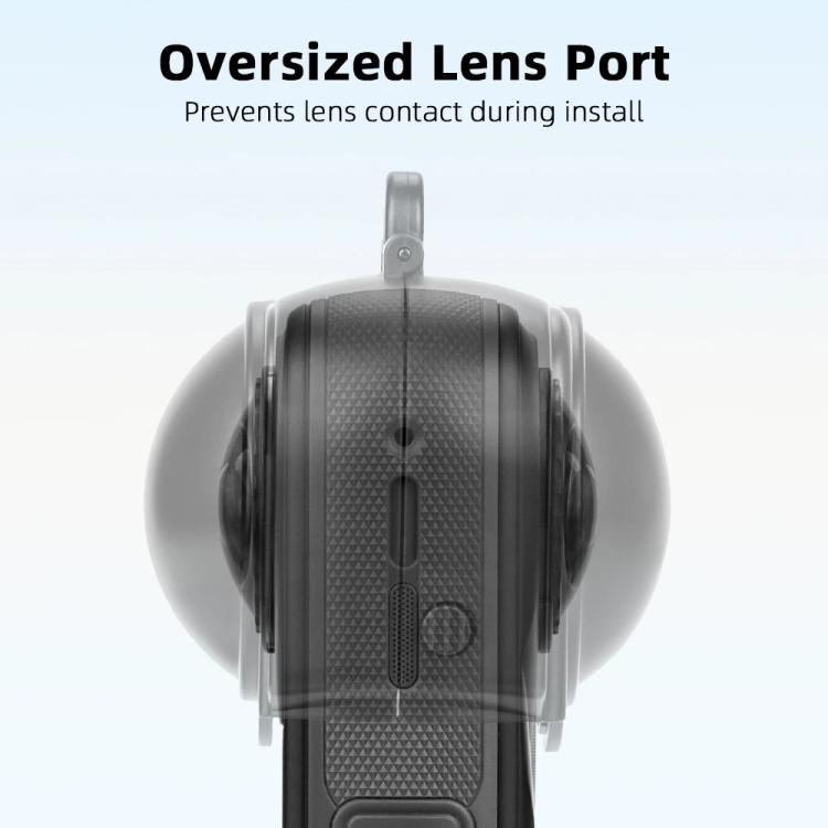For Insta360 X5 Camera Flymile Lens Protective Cover Dustproof & Scratch-Resistant Anti-Fall Protector Cap(Black)